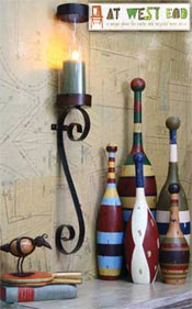 Image of metal garden art from At West End catalog