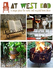 Image of metal garden art from At West End catalog