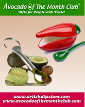 Image of avocado tools from Avocado of the Month Club catalog