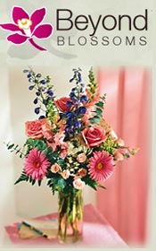 Image of online flowers delivered from Beyond Blossoms catalog