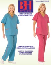 image of discount medical scrubs from Beverly Hills Uniform catalog