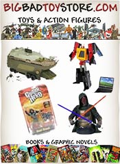 Image of science fiction toys from Big Bad Toy Store catalog