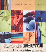 Image of plain white tees from Blankshirts.com catalog