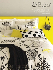 Image of luxurious linens from BlissLiving Home catalog