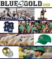 Image of Notre Dame merchandise from Blue Gold Traditions catalog