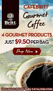 Picture of best organic coffee from Cafe Britt catalog
