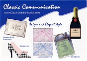 image of printable invitations from Classic Communication catalog