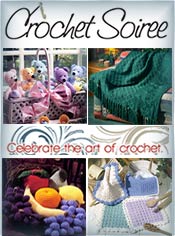 Image of crochet pattern books from Crochet Soiree catalog