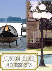 Image of home garden accents from Custom Home - Mailboxes & Address Plaques catalog