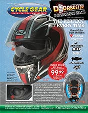 Picture of motorcycle parts catalog from Cycle Gear - Street catalog