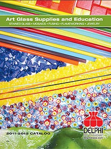 Picture of stained glass supplies from Delphi Glass catalog