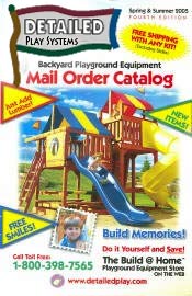 Image of residential playground equipment from Detailed Play Systems catalog