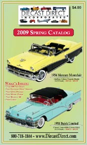 Image of die cast metal cars from Diecast Direct catalog