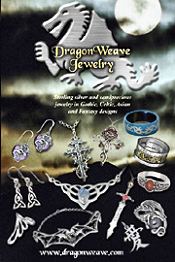Image of gothic jewelry from DragonWeave Jewelry catalog