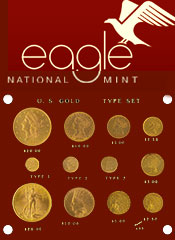 Image of antique gold coins from Eagle National Mint catalog