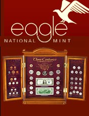 Image of collector's coins from Eagle National Mint catalog