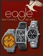 Image of women's designer watches from Eagle National Mint catalog