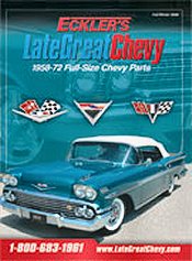 Image of old chevy parts from Eckler's Late Great Chevy  catalog