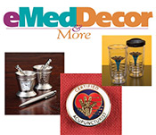 Picture of medical gifts from eMedDecor catalog