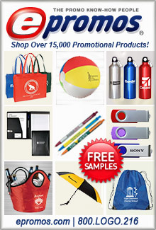 Picture of promo items from ePromos catalog