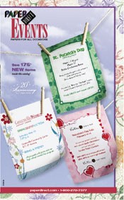 Image of blank wedding invitations from Events by PaperDirect� catalog