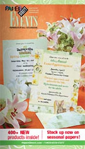 Picture of blank wedding invitations from PaperDirect� catalog