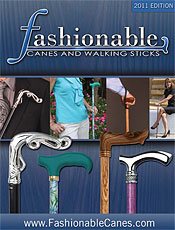 Picture of walking canes from Fashionable Canes catalog Picture of walking canes from Fashionable Canes catalog
