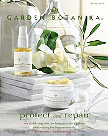 Picture of natural organic skin care from Garden Botanika catalog
