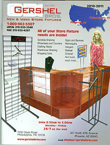 Store display fixtures, counters and cases