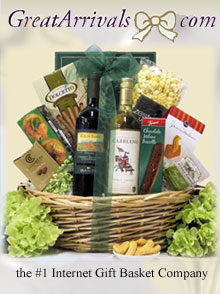 Picture of gift baskets online from Great Arrivals catalog