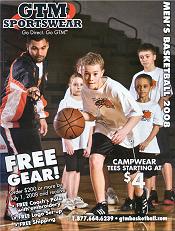 image of custom basketball uniforms from Basketball by GTM Sportswear catalog