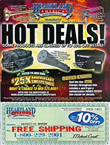 Picture of online bargain shopping from Heartland catalog