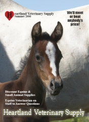 Image of equine supplies from Heartland Vet Supply catalog