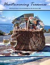 Image of gourmet baskets from Heartwarming Treasures catalog
