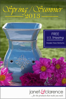 Picture of electric candle warmer from Janet & Clarence catalog
