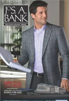 Picture of men's clothing suits from Jos. A. Bank catalog