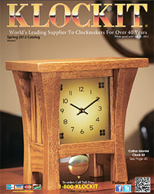 Picture of clock parts suppliers from Klockit catalog