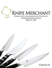 Picture of best kitchen knives from Knife Merchant catalog