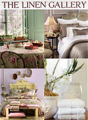 Picture of home linens from Linen Gallery catalog Picture of home linens from Linen Gallery catalog