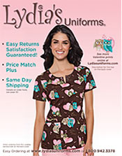 Picture of hospital uniforms from Lydia's catalog Picture of hospital uniforms from Lydia's catalog