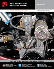 Picture of classic VW parts from Air-Cooled VW Parts - Mid America Motorworks catalog