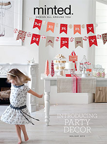 Picture of minted wedding invitations from Minted catalog