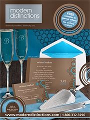 Image of unique modern wedding invitations from Modern Distinctions catalog