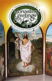 Image of Catholic gift shop from Monastery Greetings catalog