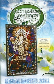 Picture of Catholic gift shop from Monastery Greetings catalog
