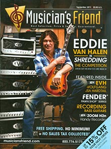 Picture of guitar catalog from Musician's Friend catalog Picture of guitar catalog from Musician's Friend catalog