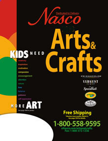 Picture of kids arts crafts from Nasco catalog