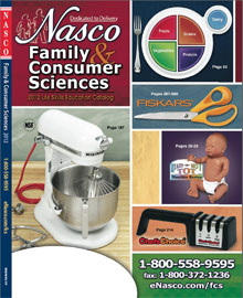 Picture of home economics teaching from Family & Home Economics by Nasco catalog