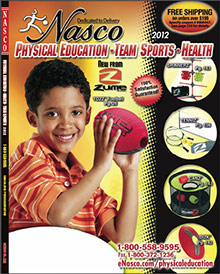 Picture of physical education equipment from Physical Ed & Team Sports by Nasco catalog