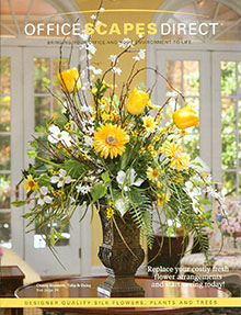 Picture of silk floral arrangements from Office Scapes catalog
